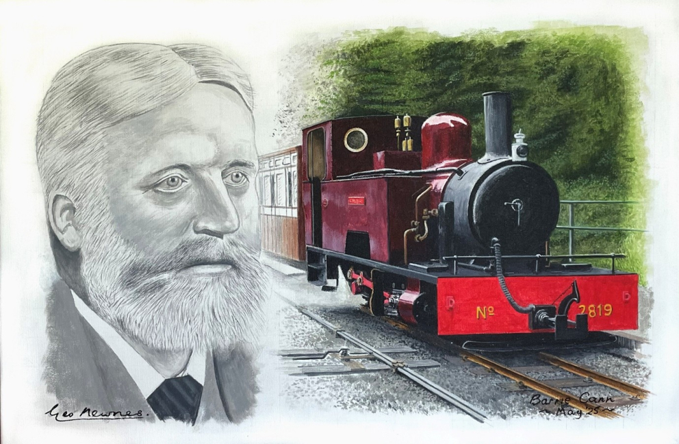 Sir George Newnes painting by Barrie Cann