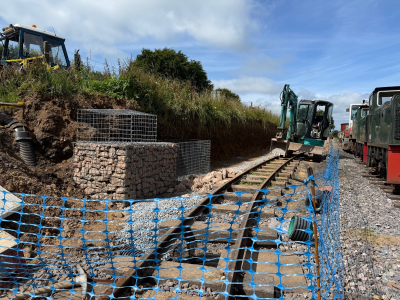 July 2025: The carriage shelter worksite