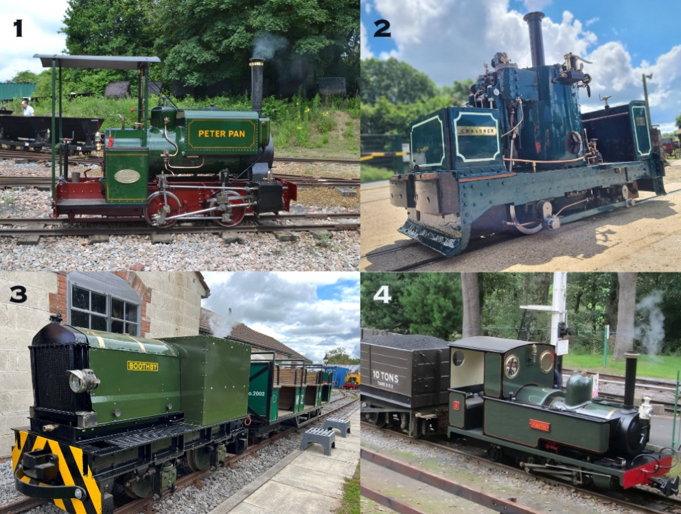 The four visiting engines for the 2025 Autumn Gala