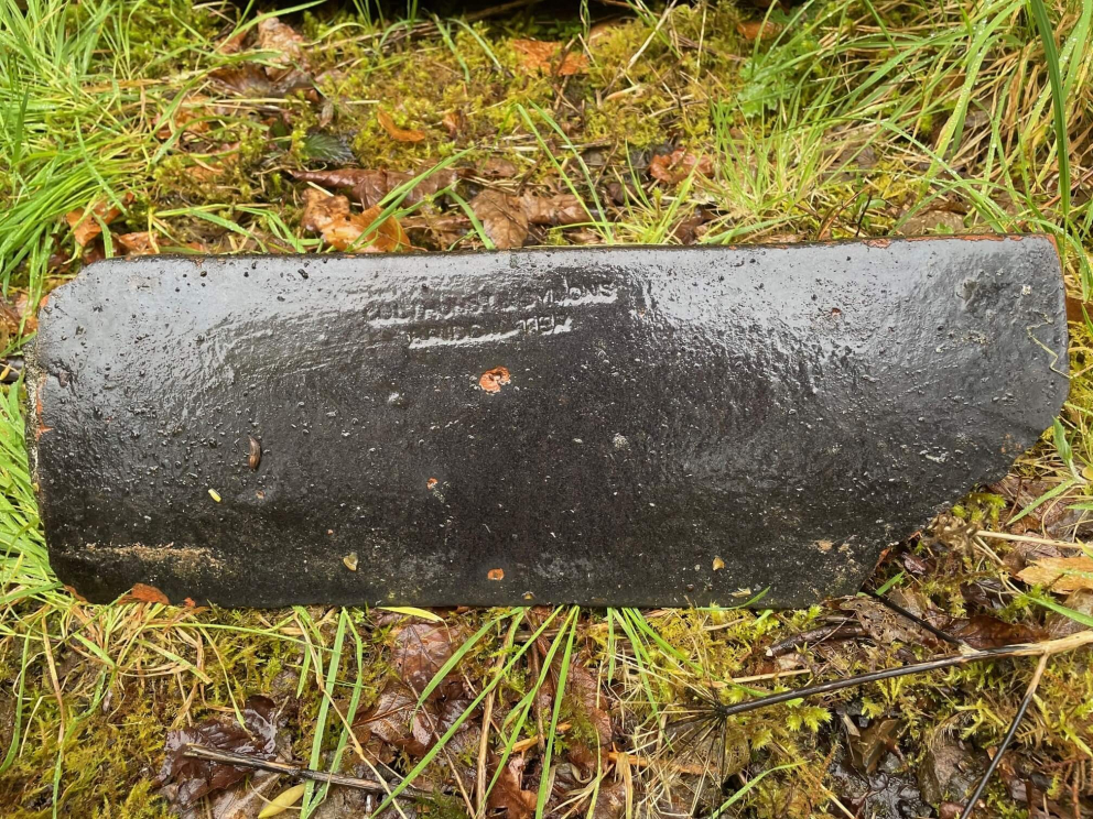 Fig 5 - Black glazed ridge tile