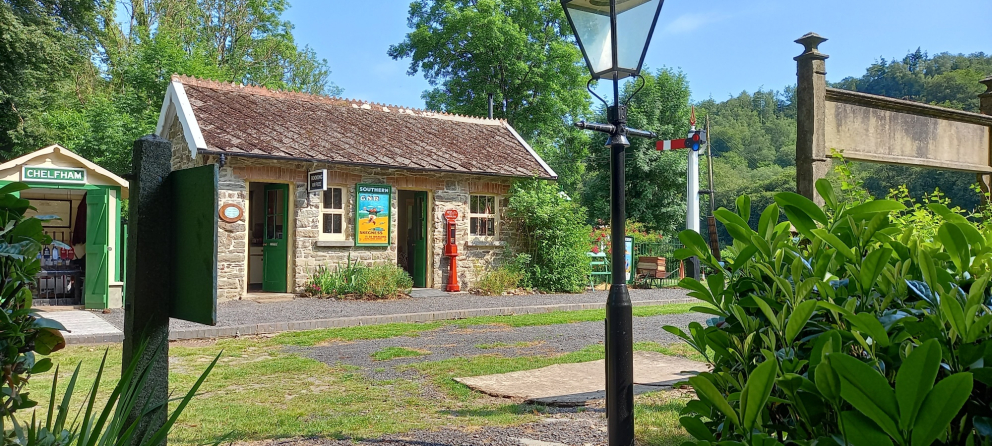 Chelfham Station as viewed from the path