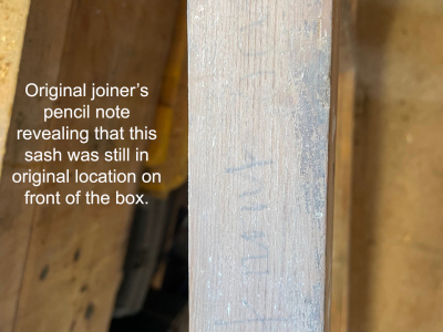 Joiner's pencil note