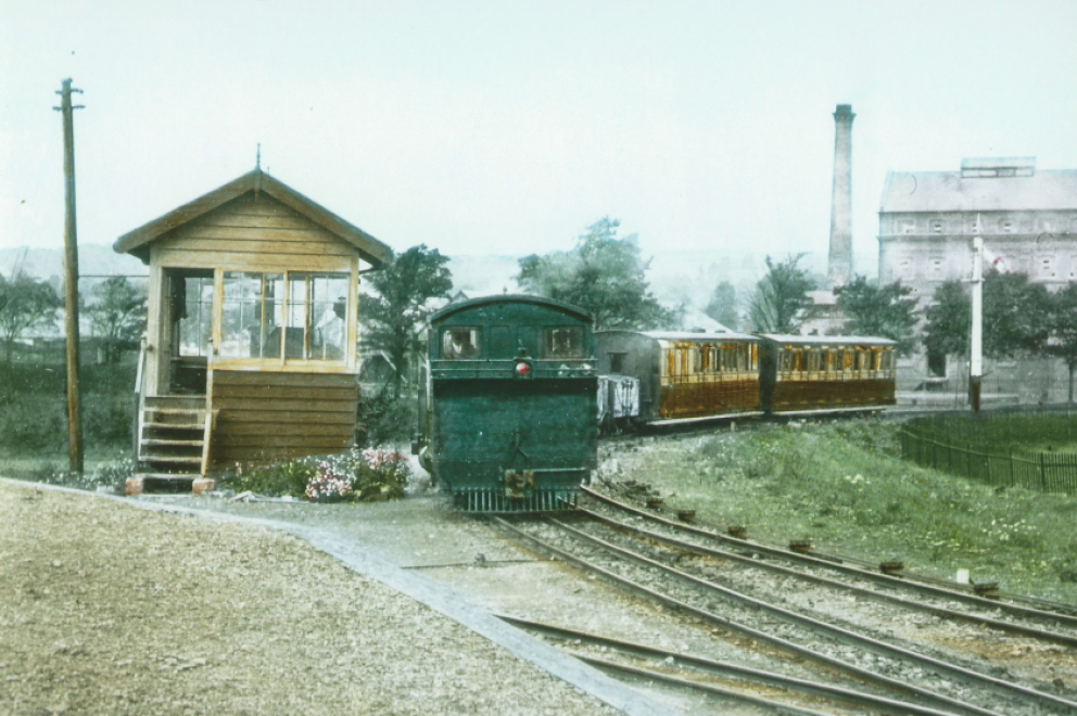 Barnstaple Town signal box in its heyday