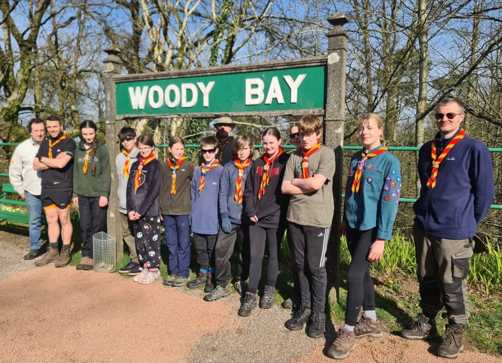 1st Exmoor Scouts at Woody Bay