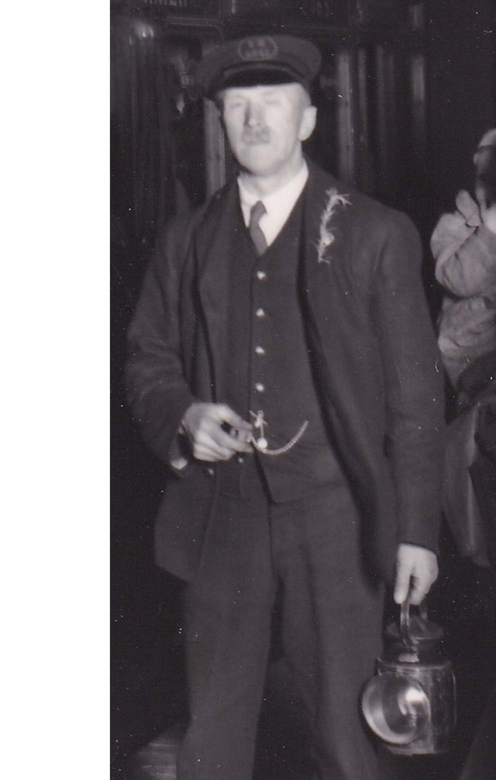 Porter Guard Walkey on the last train