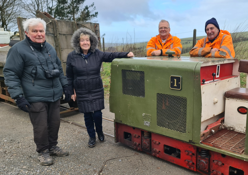 Hunslet No. 1 with its previous and new owners
