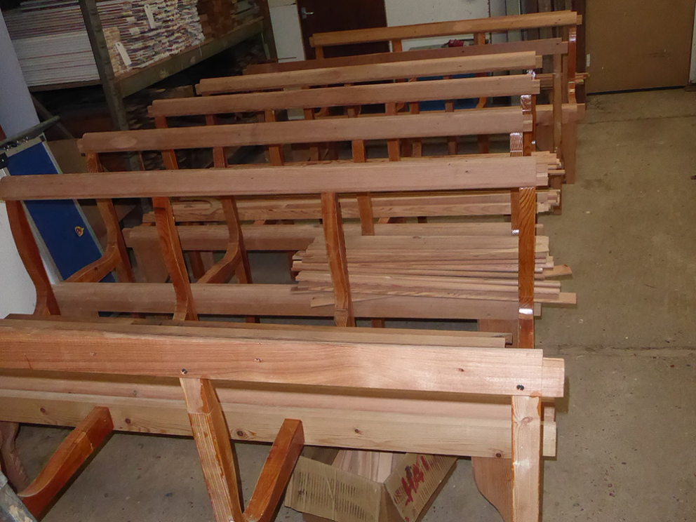 The 3rd class seats are nearly complete.