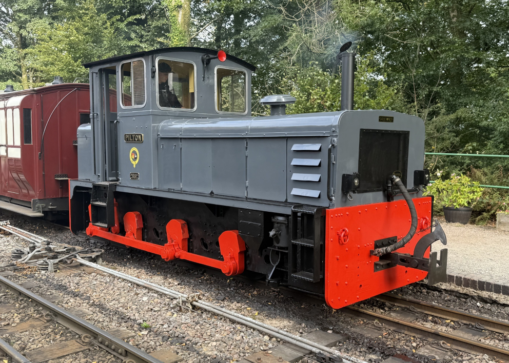 Pilton, fresh from repaint at Woody Bay station